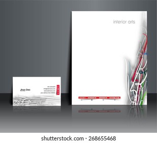 Corporate Identity Template. Vector illustration