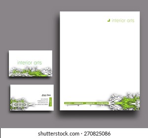 Corporate Identity Template. Vector illustration