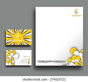 Corporate Identity Template. Vector illustration