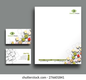 Corporate Identity Template. Vector illustration