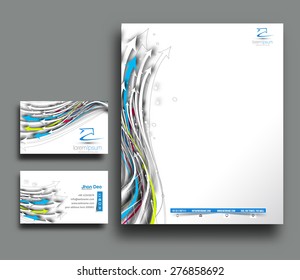 Corporate Identity Template. Vector illustration