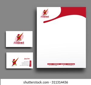 Corporate Identity Template. Vector illustration