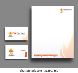 Corporate Identity Template. Vector illustration