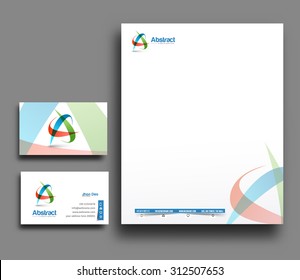 Corporate Identity Template. Vector illustration
