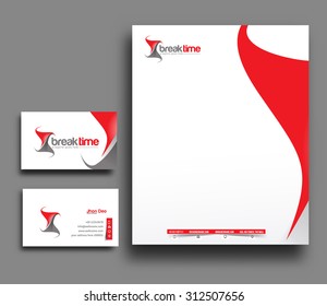 Corporate Identity Template. Vector illustration