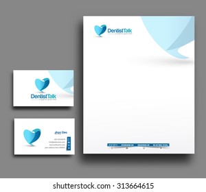 Corporate Identity Template. Vector illustration