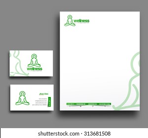 Corporate Identity Template. Vector illustration