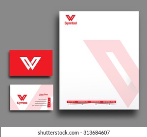 Corporate Identity Template. Vector illustration