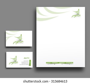 Corporate Identity Template. Vector illustration