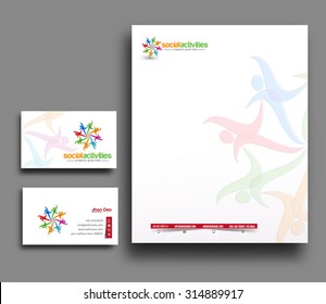 Corporate Identity Template. Vector illustration