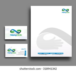Corporate Identity Template. Vector illustration