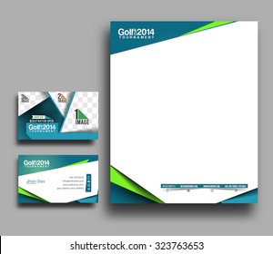 Corporate Identity Template. Vector illustration