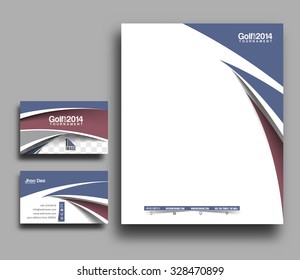 Corporate Identity Template. Vector illustration