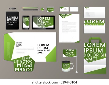 Corporate identity template. Vector illustration.