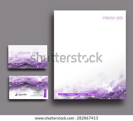 Corporate Identity Template. Vector illustration