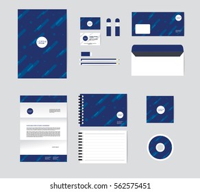 corporate identity template for your business includes CD Cover, Business Card, folder, Envelope and Letter Head Designs