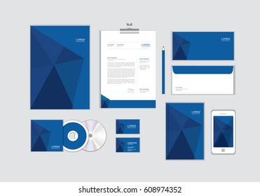 corporate identity template for your business includes CD Cover, Business Card, folder, Envelope and Letter Head Designs