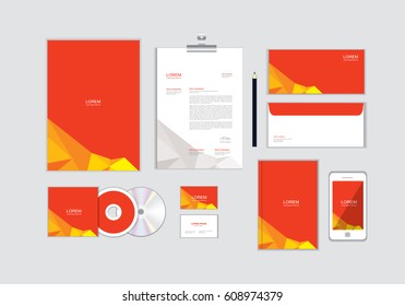 corporate identity template for your business includes CD Cover, Business Card, folder, Envelope and Letter Head Designs