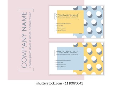 Corporate Identity Templates mit kreisabstraktem Hintergrund. Vektorgrafik