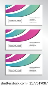Corporate identity templates with modern abstract background. Vector illustration