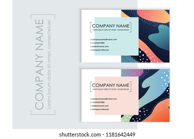 Corporate identity templates with modern abstract background. Vector illustration