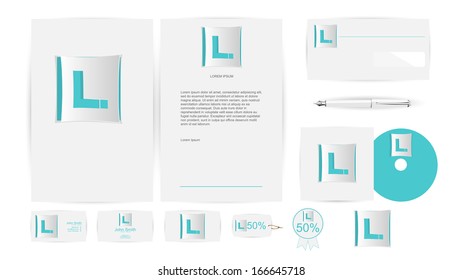 Corporate Identity Templates in Vector illustration