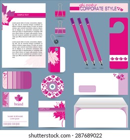 corporate identity templates vector set