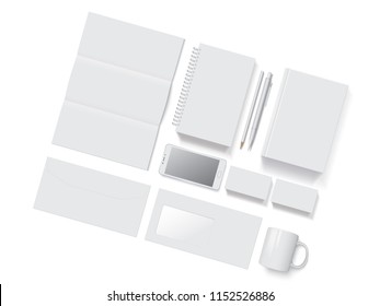 corporate identity vector mock up