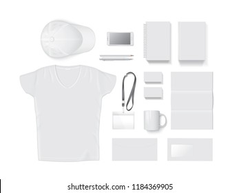 corporate identity vector mock up