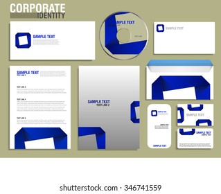 Corporate identity vector template