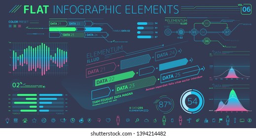 Corporate Infographic Vector Elements Collection