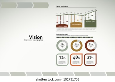 Corporate infographics for reports and presentations