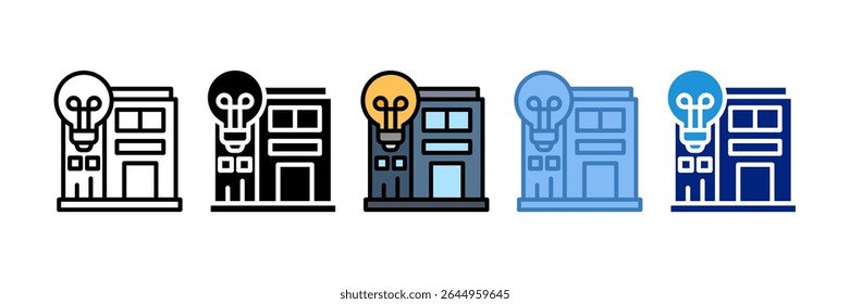 Corporate Innovation Icon Element For Design
