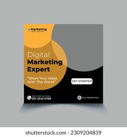 Corporate Instagram square banner template