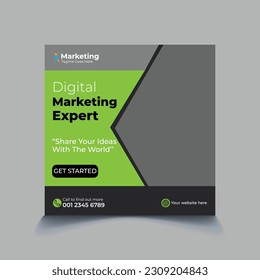 Corporate Instagram square banner template