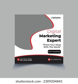Corporate Instagram square banner template