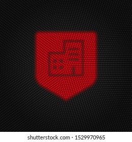 Corporate, insurance, office, property icon, traffic light sign, retro style vector icon. Traffic sign vector icon. Insurance concept vector illustration.