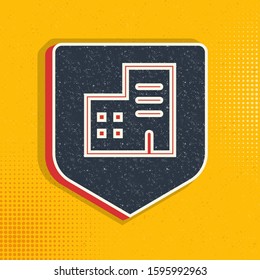 Corporate, insurance, office, property pop art, retro icon