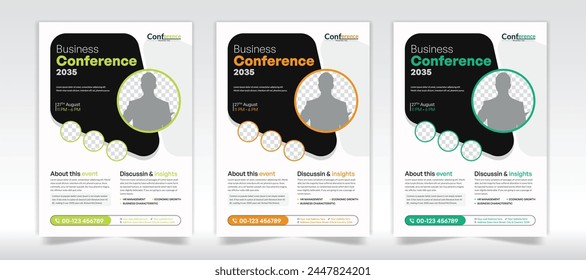 Corporate invitation business workshop and Meeting conference flyer template design