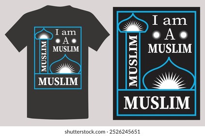 Corporate Islamic T-shirt design. professional t-shirt with simple design. 