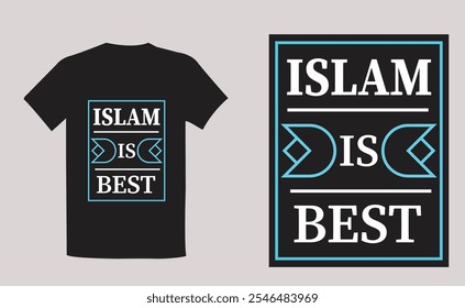 Corporate Islamic T-shirt design template with simple design 