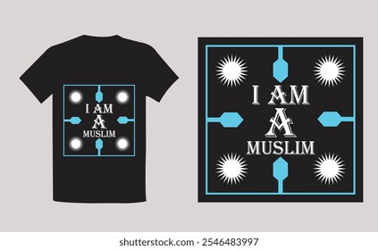 Modelo de design de camiseta islâmica corporativa com design simples 