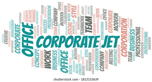 Corporate Jet Vector Word Cloud Made Stock Vector (Royalty Free ...