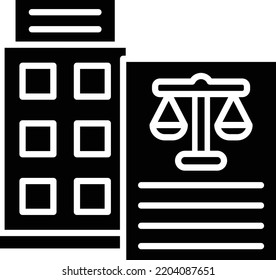 Icono vector de leyes corporativas. Se puede usar para imprimir, móviles y aplicaciones web.