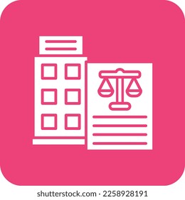 Icono vector de leyes corporativas. Se puede usar para imprimir, móviles y aplicaciones web.