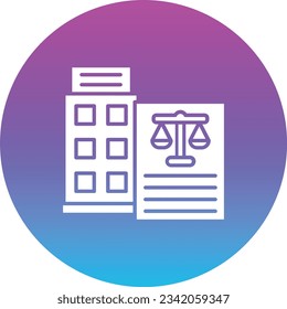 Corporate Laws vector icon. Can be used for printing, mobile and web applications.