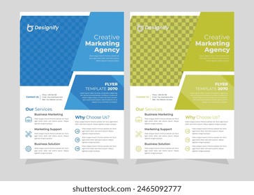 Corporate Sound Flugblätter Flyer Katalog Magazin Vorschlag Jahresbericht Layout Vorlage