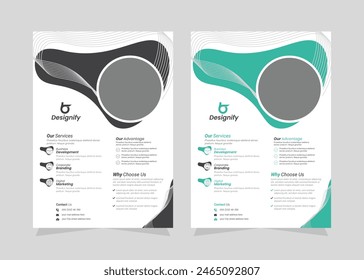 Folletos Corporativas Catálogo de folletos Plantilla de diseño de informe anual