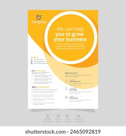 Corporate leaflets Flyer catalog magazine proposal annual report layout template