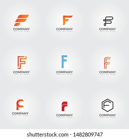 Corporate Letter F Logo Vector